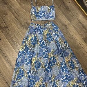 Peixoto set blue and yellow. Large